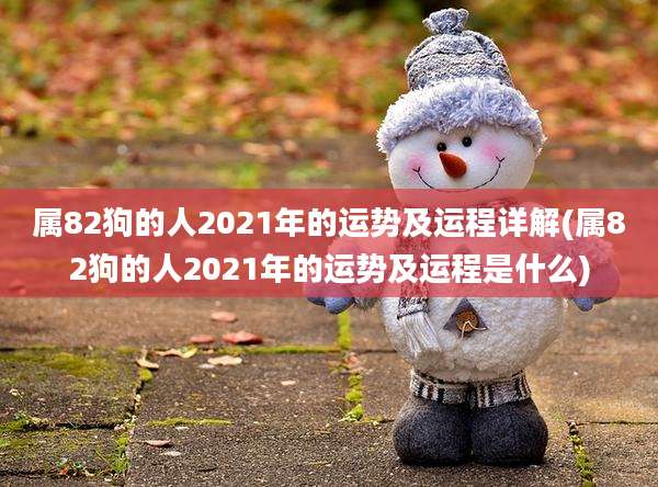 属82狗的人2021年的运势及运程详解(属82狗的人2021年的运势及运程是什么)