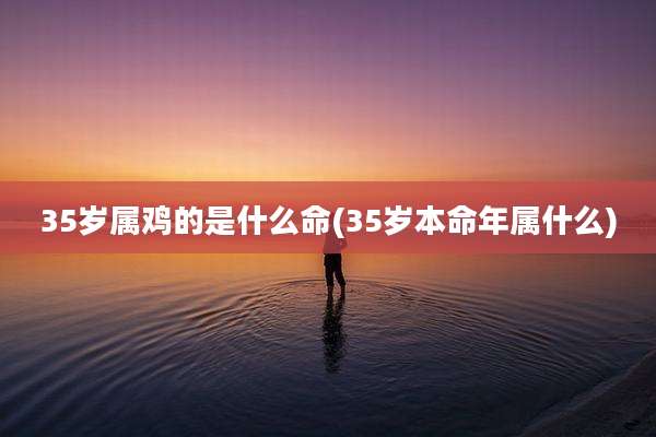 35岁属鸡的是什么命(35岁本命年属什么)