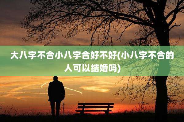 大八字不合小八字合好不好(小八字不合的人可以结婚吗)