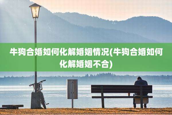 牛狗合婚如何化解婚姻情况(牛狗合婚如何化解婚姻不合)