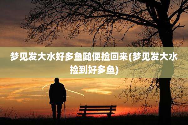 梦见发大水好多鱼随便捡回来(梦见发大水捡到好多鱼)