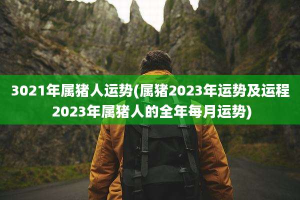 3021年属猪人运势(属猪2023年运势及运程 2023年属猪人的全年每月运势)