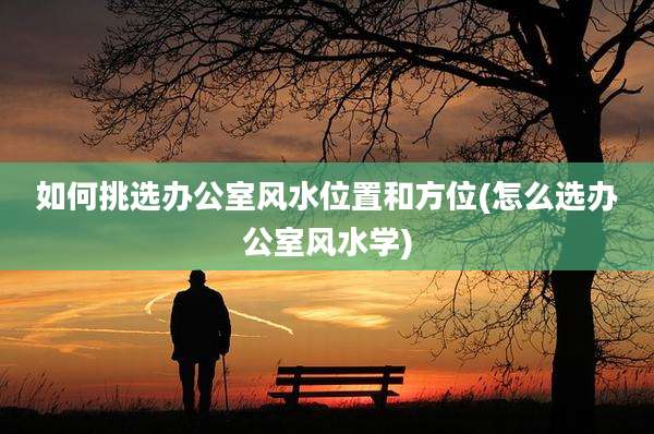 如何挑选办公室风水位置和方位(怎么选办公室风水学)
