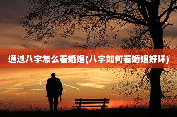 通过八字怎么看婚姻(八字如何看婚姻好坏)