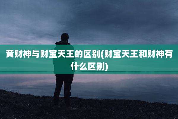 黄财神与财宝天王的区别(财宝天王和财神有什么区别)