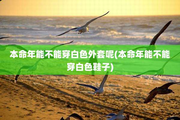 本命年能不能穿白色外套呢(本命年能不能穿白色鞋子)