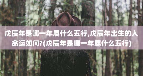 戊辰年是哪一年属什么五行,戊辰年出生的人命运如何?(戊辰年是哪一年属什么五行)