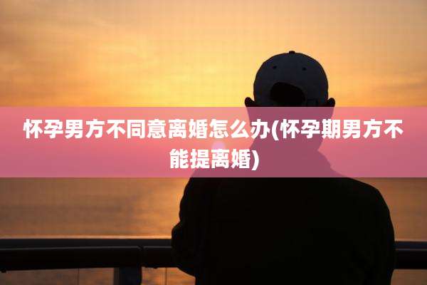 怀孕男方不同意离婚怎么办(怀孕期男方不能提离婚)