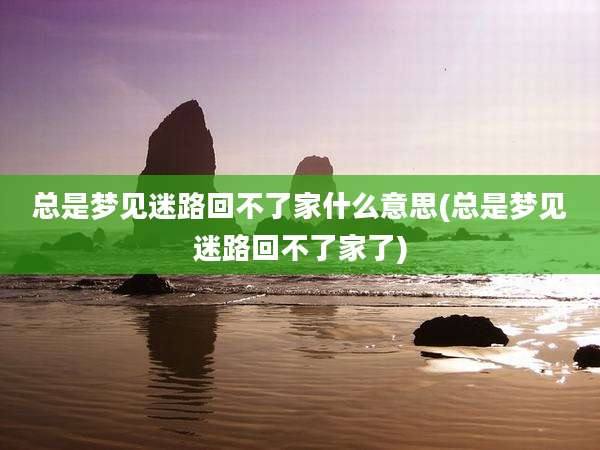 总是梦见迷路回不了家什么意思(总是梦见迷路回不了家了)