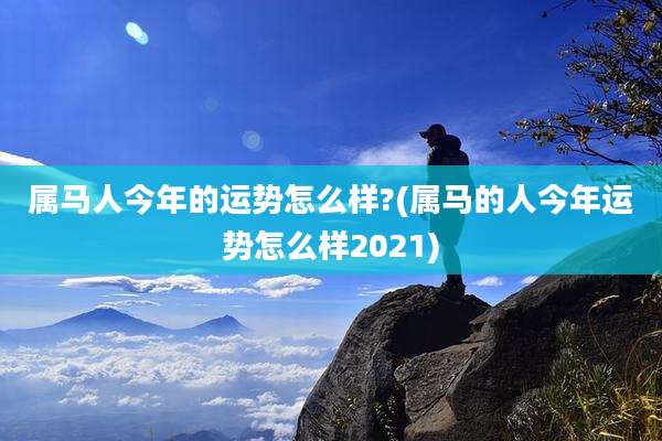 属马人今年的运势怎么样?(属马的人今年运势怎么样2021)