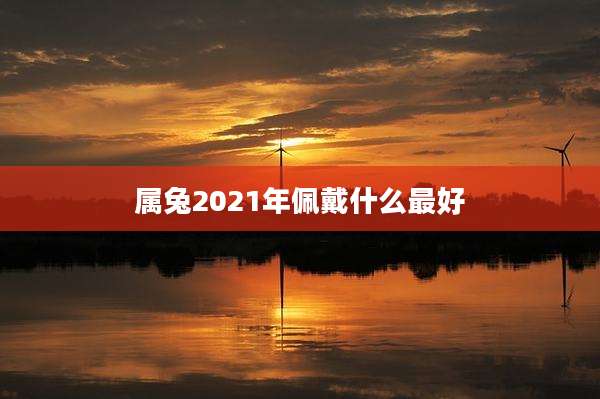 属兔2021年佩戴什么最好