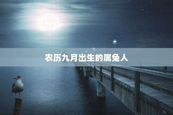 农历九月出生的属兔人
