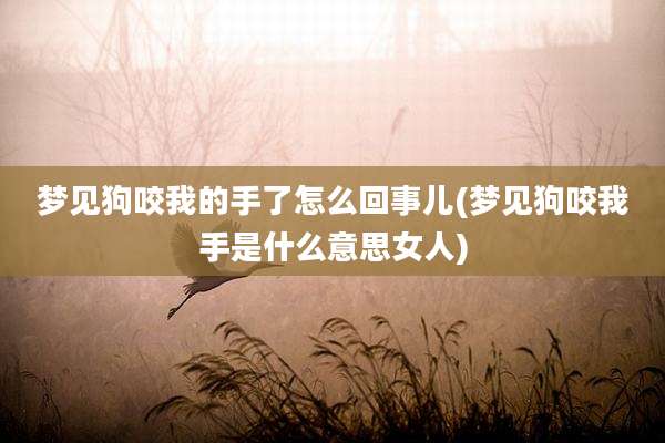 梦见狗咬我的手了怎么回事儿(梦见狗咬我手是什么意思女人)