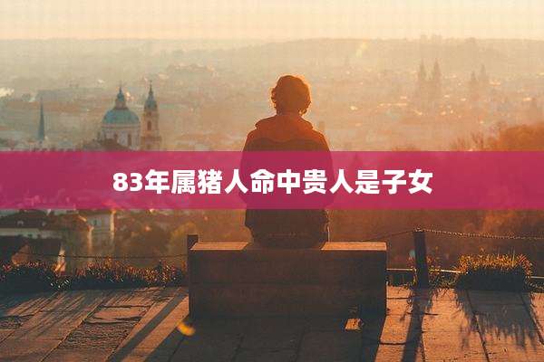 83年属猪人命中贵人是子女