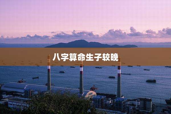 八字算命生子较晚