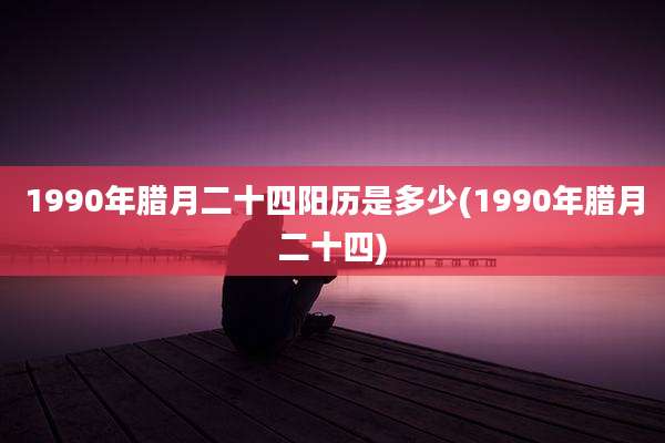 1990年腊月二十四阳历是多少(1990年腊月二十四)