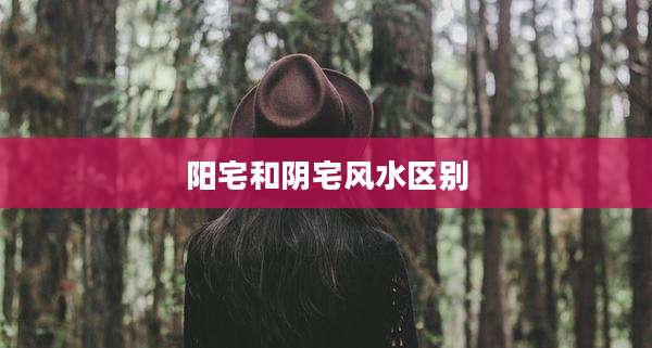 阳宅和阴宅风水区别