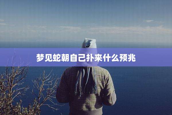 梦见蛇朝自己扑来什么预兆