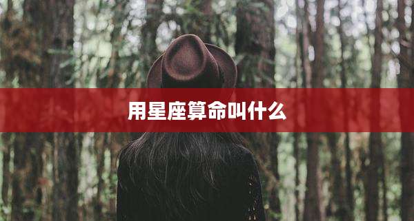 用星座算命叫什么