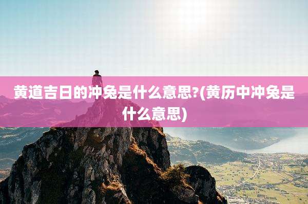 黄道吉日的冲兔是什么意思?(黄历中冲兔是什么意思)