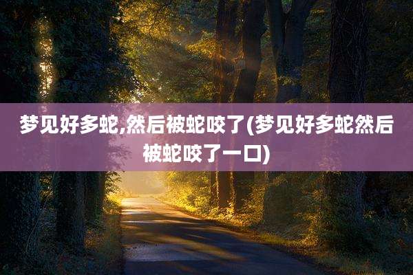 梦见好多蛇,然后被蛇咬了(梦见好多蛇然后被蛇咬了一口)