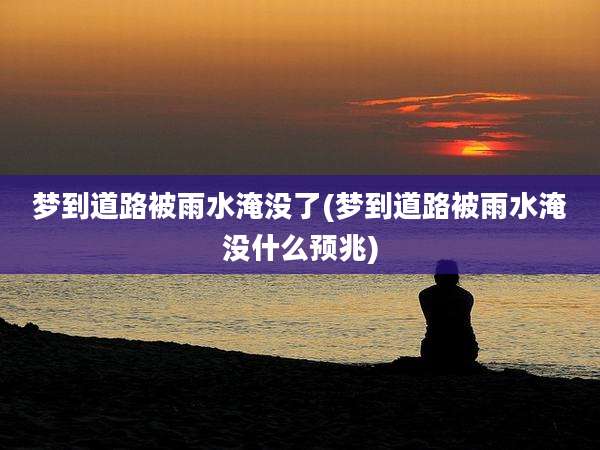 梦到道路被雨水淹没了(梦到道路被雨水淹没什么预兆)