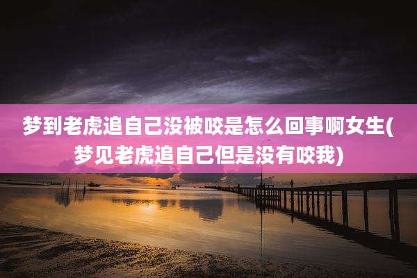 梦到老虎追自己没被咬是怎么回事啊女生(梦见老虎追自己但是没有咬我)