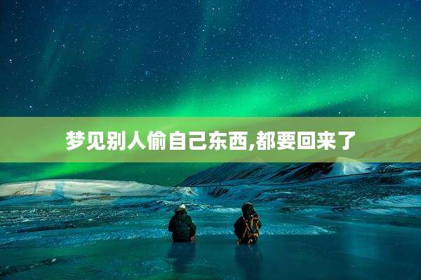 梦见别人偷自己东西,都要回来了