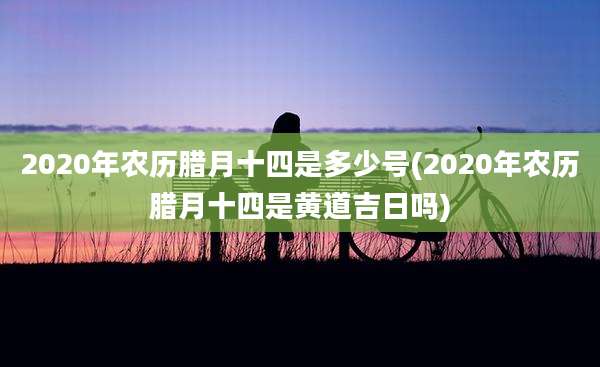 2020年农历腊月十四是多少号(2020年农历腊月十四是黄道吉日吗)
