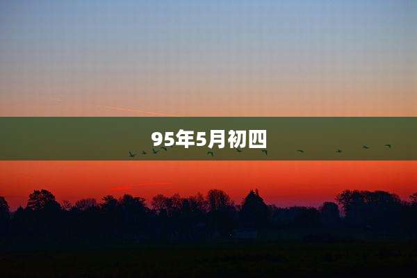 95年5月初四