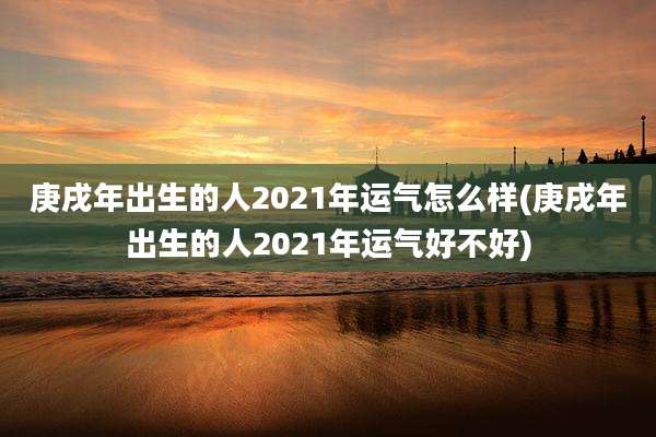 庚戌年出生的人2021年运气怎么样(庚戌年出生的人2021年运气好不好)