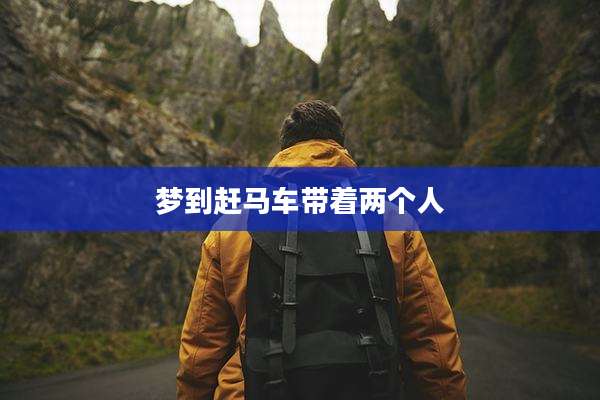 梦到赶马车带着两个人