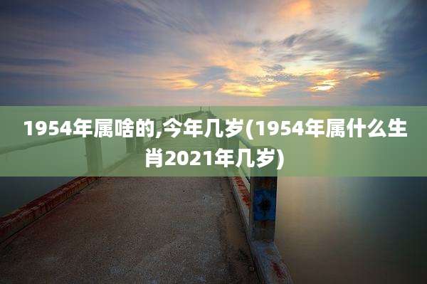 1954年属啥的,今年几岁(1954年属什么生肖2021年几岁)