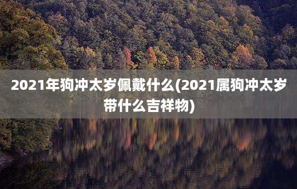 2021年狗冲太岁佩戴什么(2021属狗冲太岁带什么吉祥物)