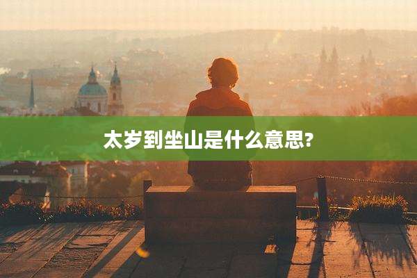 太岁到坐山是什么意思?