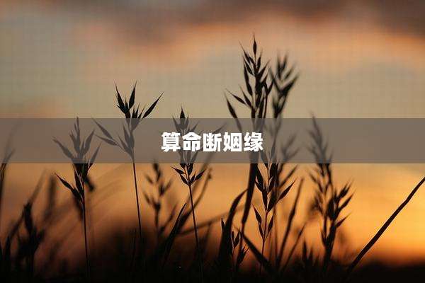 算命断姻缘