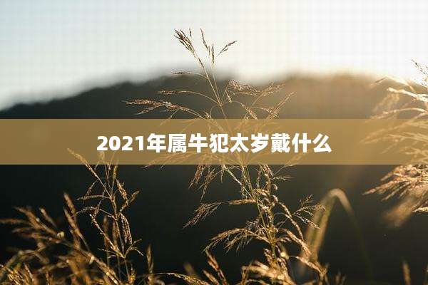 2021年属牛犯太岁戴什么