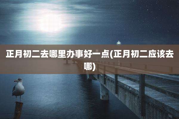 正月初二去哪里办事好一点(正月初二应该去哪)