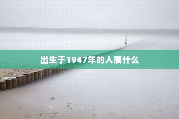 出生于1947年的人属什么