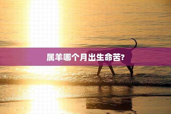 属羊哪个月出生命苦?