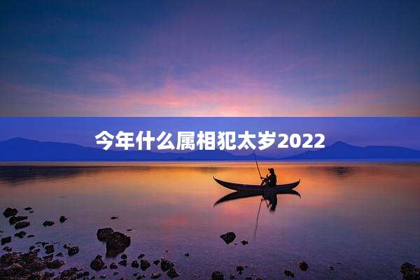 今年什么属相犯太岁2022