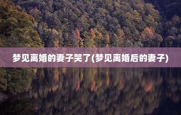 梦见离婚的妻子哭了(梦见离婚后的妻子)