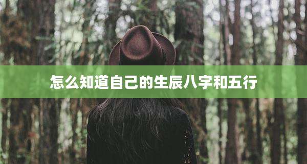 怎么知道自己的生辰八字和五行