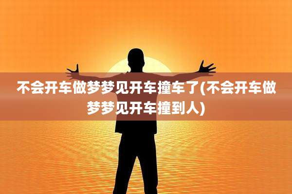 不会开车做梦梦见开车撞车了(不会开车做梦梦见开车撞到人)