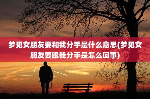 梦见女朋友要和我分手是什么意思(梦见女朋友要跟我分手是怎么回事)