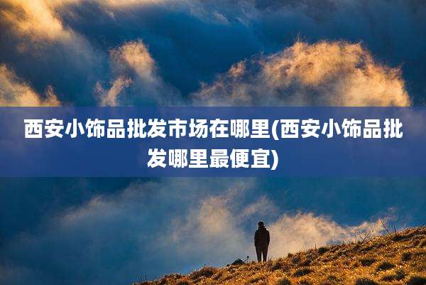 西安小饰品批发市场在哪里(西安小饰品批发哪里最便宜)