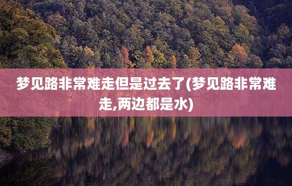 梦见路非常难走但是过去了(梦见路非常难走,两边都是水)