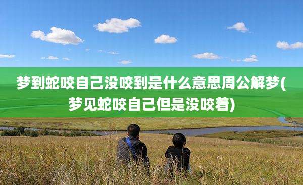 梦到蛇咬自己没咬到是什么意思周公解梦(梦见蛇咬自己但是没咬着)