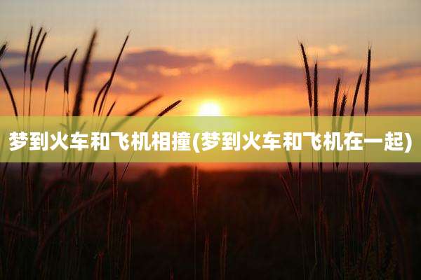 梦到火车和飞机相撞(梦到火车和飞机在一起)