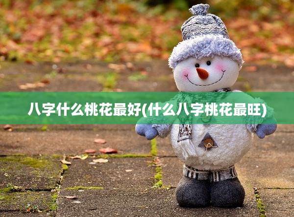 八字什么桃花最好(什么八字桃花最旺)